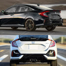 Premium Rear Fog Light Cover Set for 2020 Honda Civic Si.
