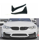 For BMW F80 M3 F82 F83 M4 2015-20 Gloss Black Front Bumper Lip Corner Splitter-1
