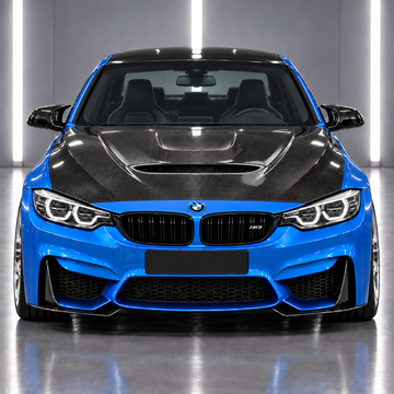 2014-2020 BMW M3 F80 / M4 F82 - GTS / CS Style Carbon Fiber Vented Hood