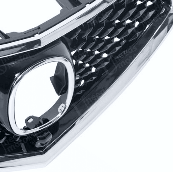 Fits 2017-2020 Acura MDX Chrome Trim Front Bumper Upper Grill/Grille Assembly