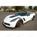 Fits 2014-up Chevrolet Corvette C7 Extended Front Splash Guards-3