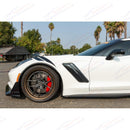 Fits 2014-up Chevrolet Corvette C7 Extended Front Splash Guards-8