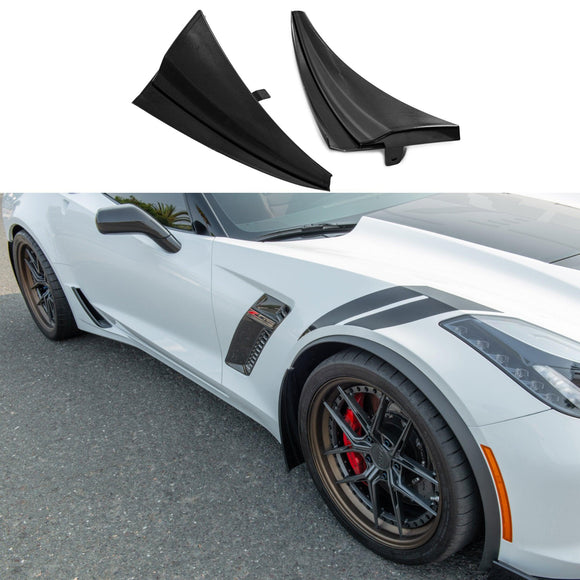 Fits 2014-up Chevrolet Corvette C7 Extended Front Splash Guards