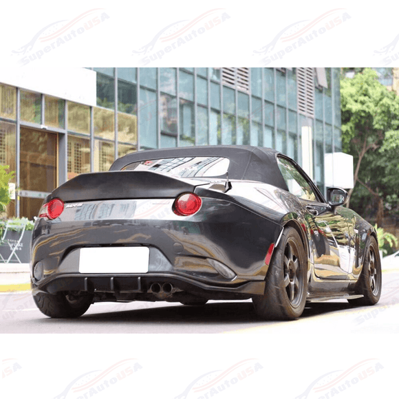 Fits 2016-2024 Mazda MX5 ND DT Style Unpainted Ducktail Rear Trunk Spoiler Wing
