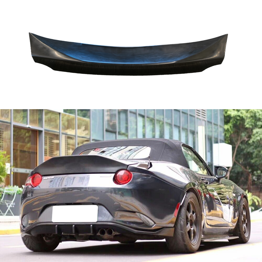 Fits 2016-2024 Mazda MX5 ND DT Style Unpainted Ducktail Rear Trunk Spoiler Wing