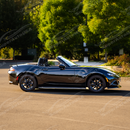 Uninstalled full carbon fiber body kit set (splitter, skirts, diffuser) laid out