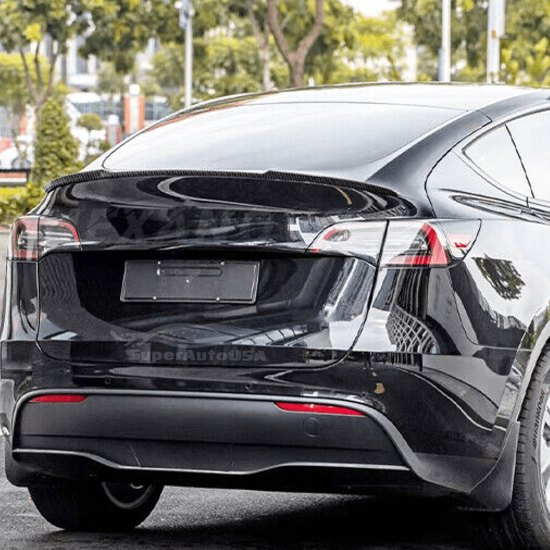 Carbon Fiber Rear Bumper Spoiler for 2024 Tesla Model Y