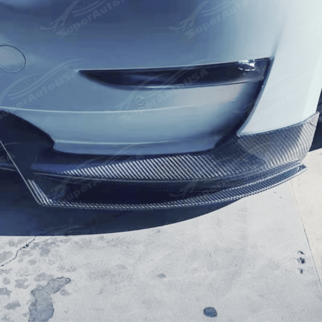 Full Carbon Fiber Front Bumper Splitter Spoiler Lip for 2020 Tesla Model Y