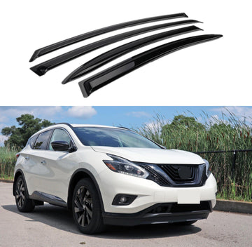 Se adapta a Nissan Murano 2015-2024, viseras para ventanas con ventilación de canal exterior, protectores contra la lluvia, deflectores de sombra 