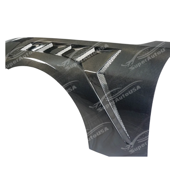 Detailed shot of the UV-resistant high-gloss clear coat on the wide body fenders