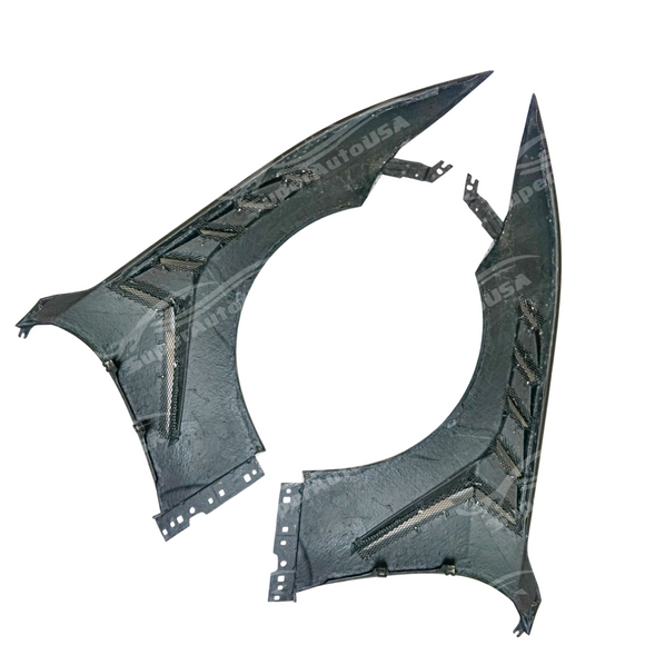 Precision fitment and alignment of the GTD wide fenders against the Mustang door line