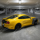 Detailed view of the functional aerodynamic cooling vents on the GTD style carbon fiber fenders