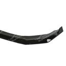 Detailed view of the high-gloss finish on the front lip splitter