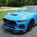 Durable gloss black ABS material of the A type front lip