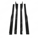 Precision fitment of the carbon fiber print side skirts on 2026 Ford Mustang