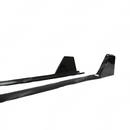 Uninstalled front section piece of the carbon fiber print side skirt