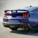 Detailed view of the high-gloss finish on the rear diffuser