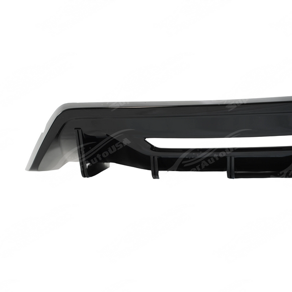 Full rear view of a 2025 Ford Mustang with the new rear diffuser