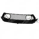 Close-up of the precision LED halo rim on the GT-V style Mustang grill