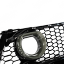 Detailed view of the aggressive honeycomb mesh design on the Mustang LED grill