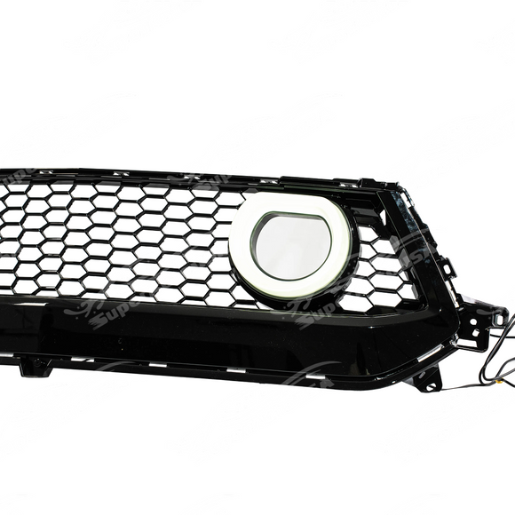 Uninstalled GT-V style front bumper grill with integrated LED wiring