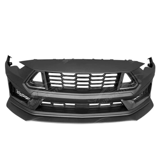 Close-up of the upper grille mesh from the Dark Horse style front bumper kit