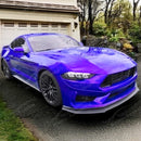 Full side profile of a 2019 Mustang with the Dark Horse style body kit