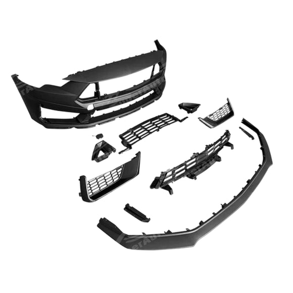 Uninstalled Dark Horse style front bumper fascia with grilles