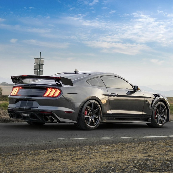 Close-up of the vented design on the real carbon fiber fender panel