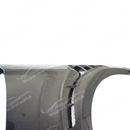 Low angle view emphasizing real carbon fiber GT500 style fenders