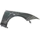 Rear view of uninstalled carbon fiber fender panel showing mounting points