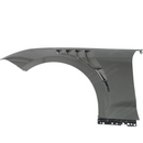 Detailed shot of the SUPERAUTOUSA UV-resistant high-gloss clear coat on the GT500 carbon fenders