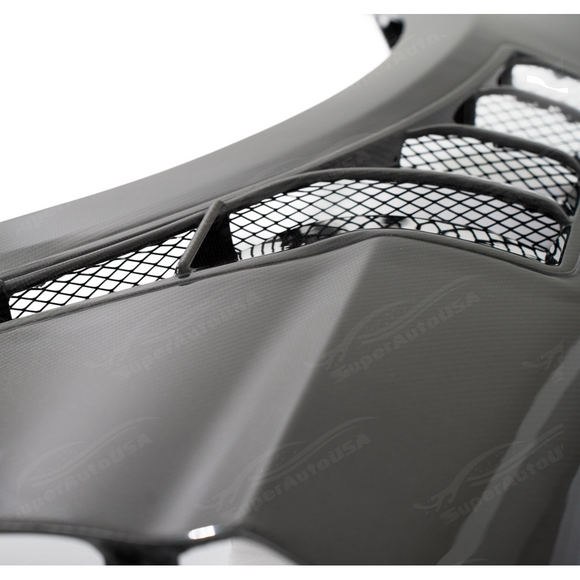 Side profile of the SUPERAUTOUSA real carbon fiber GT500 style fenders for 2018-2023 Mustang