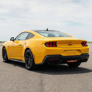 Direct rear view of the clear lens 3rd brake light in the "off" position