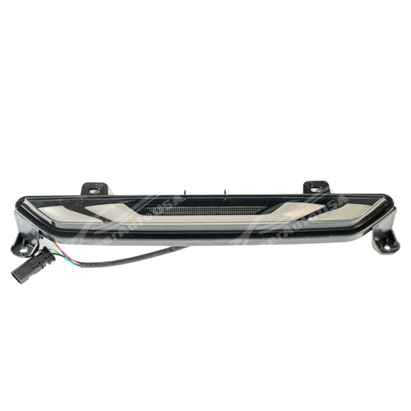 Nighttime visibility of the red LED brake function on a 2024 Mustang