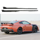 GT 500 style side body skirt splitter under spoiler rocker panel on a 2024 Ford Mustang S650