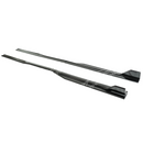 Custom look achieved with GT500 style gloss black side skirt splitter on Mustang S650