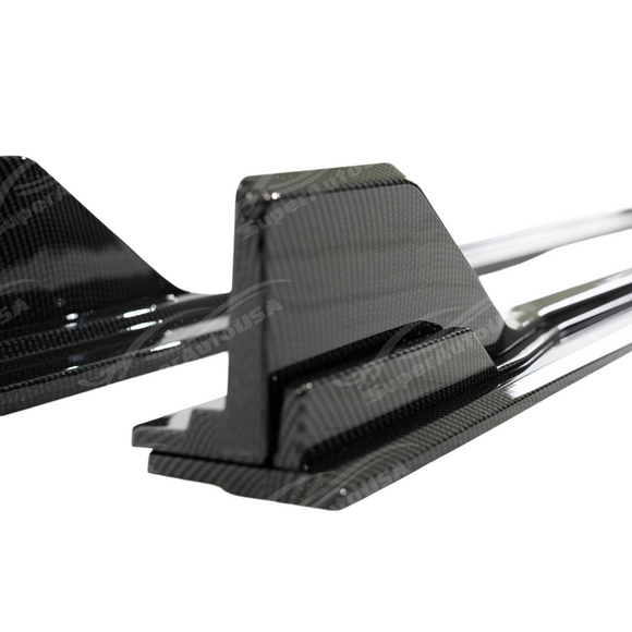 Precision fitment of GT 500 style side skirt splitter on 2026 Ford Mustang S650