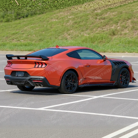 Durable ABS plastic material of the GT 500 style Mustang S650 side skirt splitter