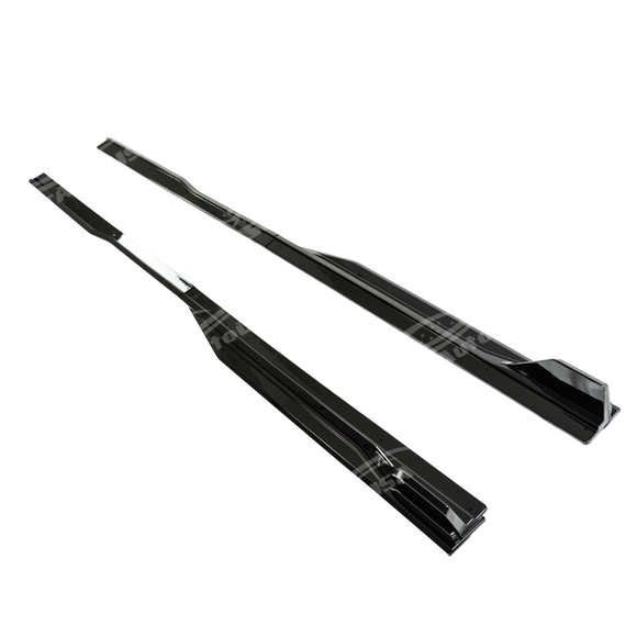 Ford Mustang S650 on street with new GT500 style side skirt splitter