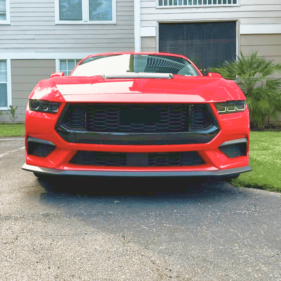 Fits 2024-Up Ford Mustang EcoBoost Gloss Black Front Grille