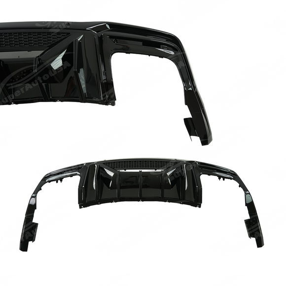 2024-2026 Mustang - Dark Horse Style Rear Bumper Diffuser Replacement & Corner Spats