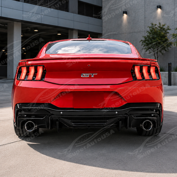2024-2026 Mustang - Dark Horse Style Rear Bumper Diffuser Replacement & Corner Spats