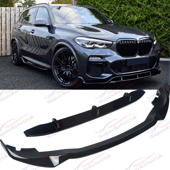 SuperAutoUSA BMW X5 xDrive50i 2019-2023 M Sport trims with front splitter and rear diffuser.
