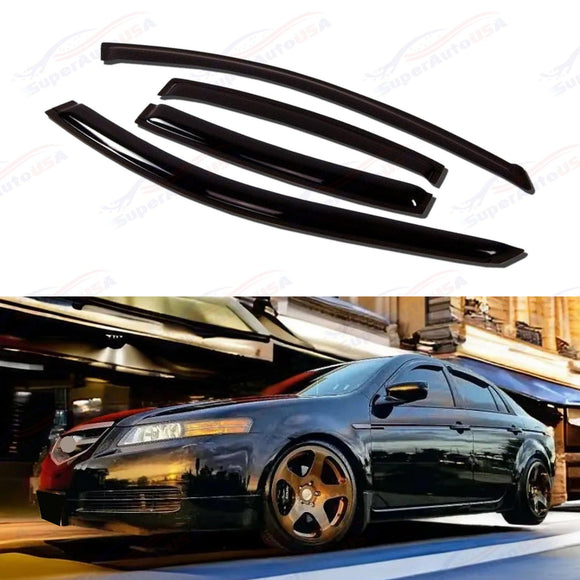 Fits for Acura TL 2004-2008 Window Vent Visors Sun Rain Guards Shade Deflectors