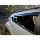 Fits 2022-2025 EV6 Carbon Fiber Print Trim Rain Guards Window Visors-6