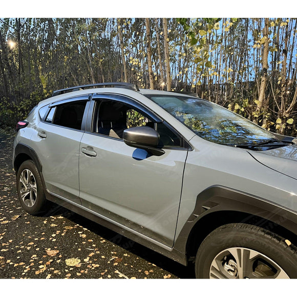 Fits Niro 2023-2024 Carbon Fiber Trim Rain Guards Window Visors