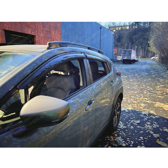 Se adapta a Lexus RX350/450h+/550h 2023-2025, molduras con estampado de carbono, protectores contra la lluvia, viseras para ventanas 