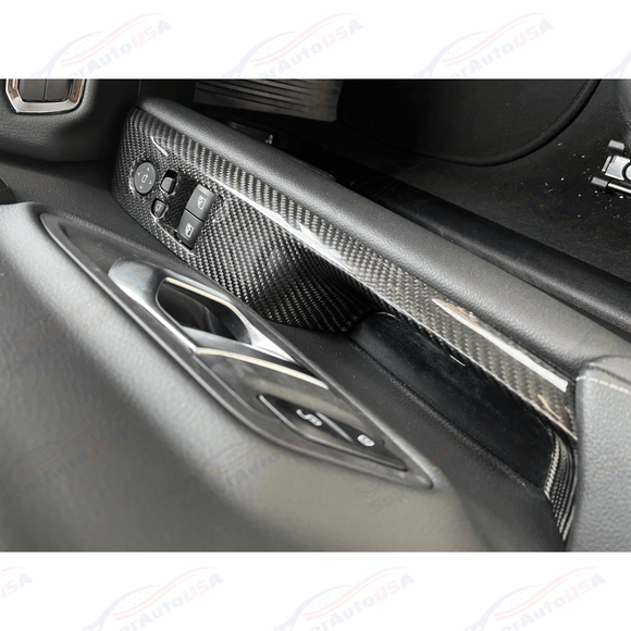 For 2020-Up Toyota Supra Carbon Fiber Side Door Panel Cover