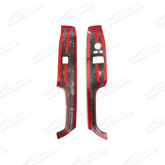 For 2020-Up Toyota Supra Carbon Fiber Side Door Panel Cover